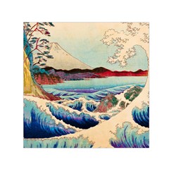 Wave Japanese Mount Fuji Square Satin Scarf (30  x 30 )