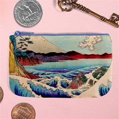 Wave Japanese Mount Fuji Large Coin Purse