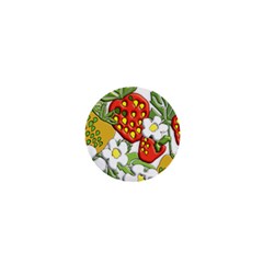 Strawberries Berry Strawberry Leaves 1  Mini Magnets by Wegoenart