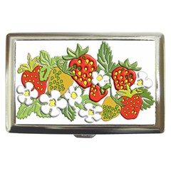 Strawberries Berry Strawberry Leaves Cigarette Money Case by Wegoenart