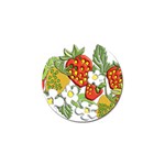 Strawberries Berry Strawberry Leaves Golf Ball Marker Front