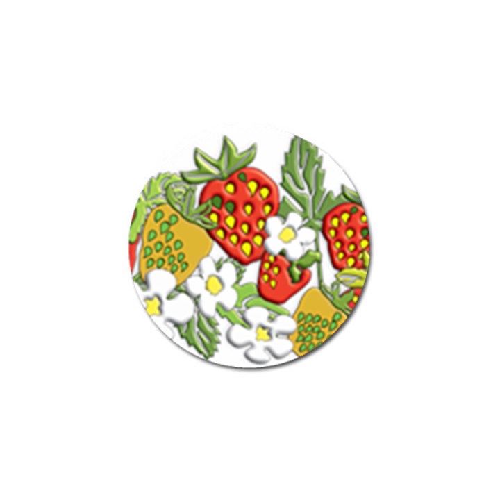 Strawberries Berry Strawberry Leaves Golf Ball Marker