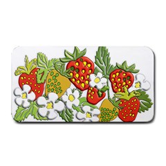 Strawberries Berry Strawberry Leaves Medium Bar Mats by Wegoenart