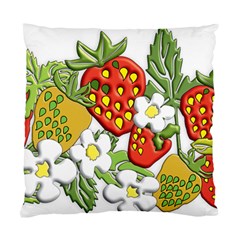 Strawberries Berry Strawberry Leaves Standard Cushion Case (one Side) by Wegoenart