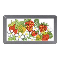 Strawberries Berry Strawberry Leaves Memory Card Reader (mini) by Wegoenart