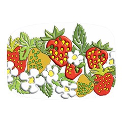 Strawberries Berry Strawberry Leaves Mini Square Pill Box by Wegoenart