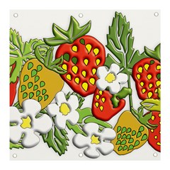 Strawberries Berry Strawberry Leaves Banner And Sign 3  X 3 