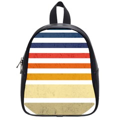 Illustration Retro Sun Sunset Vintage Graphic School Bag (small) by Wegoenart