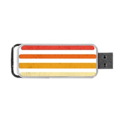 Illustration Retro Sun Sunset Vintage Graphic Portable Usb Flash (one Side) by Wegoenart