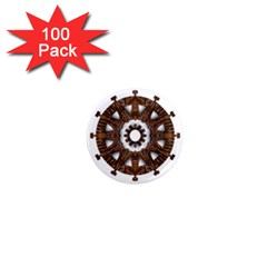 Gear Clockwork Decorative Fancy 1  Mini Magnets (100 Pack)  by Wegoenart