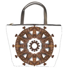 Gear Clockwork Decorative Fancy Bucket Bag by Wegoenart