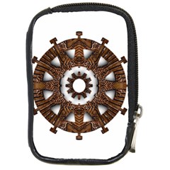 Gear Clockwork Decorative Fancy Compact Camera Leather Case by Wegoenart