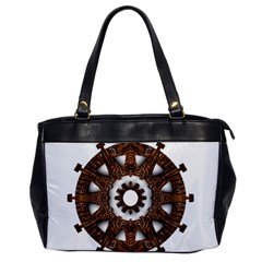 Gear Clockwork Decorative Fancy Oversize Office Handbag by Wegoenart