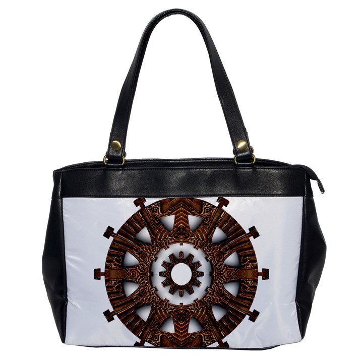 Gear Clockwork Decorative Fancy Oversize Office Handbag