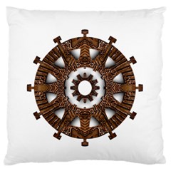 Gear Clockwork Decorative Fancy Standard Flano Cushion Case (two Sides) by Wegoenart