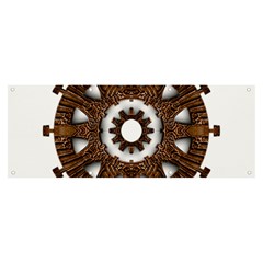 Gear Clockwork Decorative Fancy Banner And Sign 8  X 3 