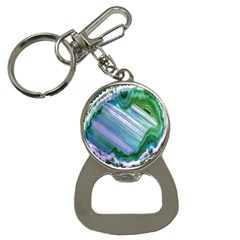 Blue And Green Agate Bottle Opener Key Chain by LotAKeyChains