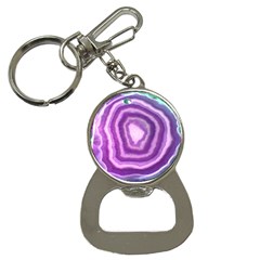 Purple And Blue Agate Bottle Opener Key Chain