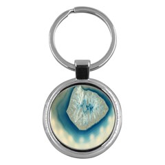 Crystal Blue Agate Key Chain (round) by LotAKeyChains