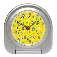  Flowers Spring Travel Alarm Clock by artworkshop