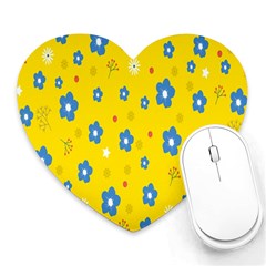  Flowers Spring Heart Mousepads by artworkshop