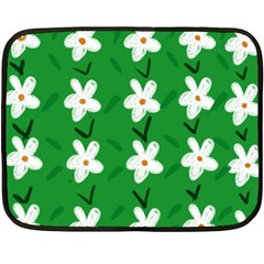 Flowers Art Pattern Floral Fleece Blanket (mini) by artworkshop