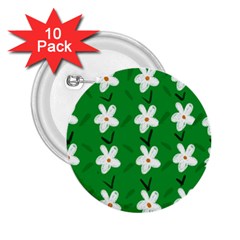 Flowers Art Pattern Floral 2 25  Buttons (10 Pack)  by artworkshop