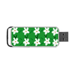 Flowers Art Pattern Floral Portable Usb Flash (two Sides) by artworkshop