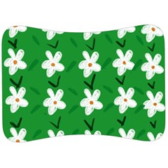 Flowers Art Pattern Floral Velour Seat Head Rest Cushion by artworkshop