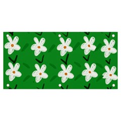 Flowers Art Pattern Floral Banner And Sign 6  X 3 