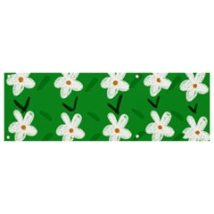 Flowers Art Pattern Floral Banner And Sign 9  X 3 