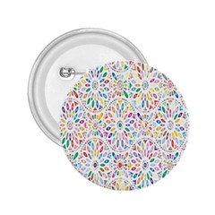 Flowery Floral Abstract Decorative Ornamental 2 25  Buttons by artworkshop