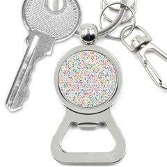 Flowery Floral Abstract Decorative Ornamental Bottle Opener Key Chain by artworkshop