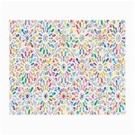 Flowery Floral Abstract Decorative Ornamental Small Glasses Cloth (2 Sides) Front