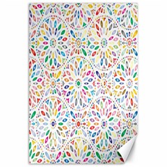 Flowery Floral Abstract Decorative Ornamental Canvas 20  X 30  by artworkshop