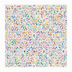 Flowery Floral Abstract Decorative Ornamental Medium Glasses Cloth (2 Sides) by artworkshop