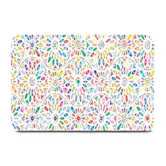 Flowery Floral Abstract Decorative Ornamental Plate Mats by artworkshop