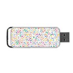 Flowery Floral Abstract Decorative Ornamental Portable USB Flash (Two Sides) Front