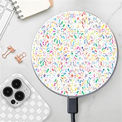 Flowery Floral Abstract Decorative Ornamental Wireless Charger by artworkshop