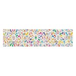 Flowery Floral Abstract Decorative Ornamental Banner and Sign 4  x 1  Front