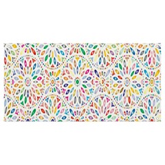 Flowery Floral Abstract Decorative Ornamental Banner And Sign 8  X 4 