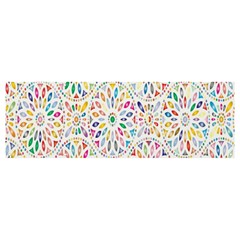 Flowery Floral Abstract Decorative Ornamental Banner And Sign 12  X 4 