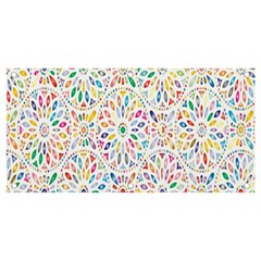 Flowery Floral Abstract Decorative Ornamental Banner And Sign 4  X 2 