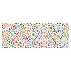 Flowery Floral Abstract Decorative Ornamental Banner And Sign 8  X 3 