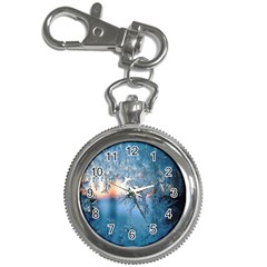 Frost Winter Morning Snow Season White Holiday Key Chain Watches by artworkshop