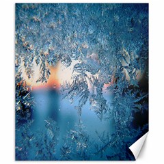 Frost Winter Morning Snow Season White Holiday Canvas 20  X 24  by artworkshop