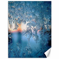 Frost Winter Morning Snow Season White Holiday Canvas 36  X 48  by artworkshop