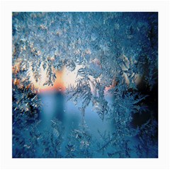 Frost Winter Morning Snow Season White Holiday Medium Glasses Cloth (2 Sides) by artworkshop