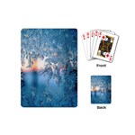 Frost Winter Morning Snow Season White Holiday Playing Cards Single Design (Mini) Back