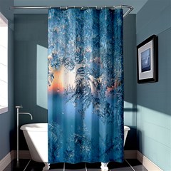 Frost Winter Morning Snow Season White Holiday Shower Curtain 36  X 72  (stall)  by artworkshop